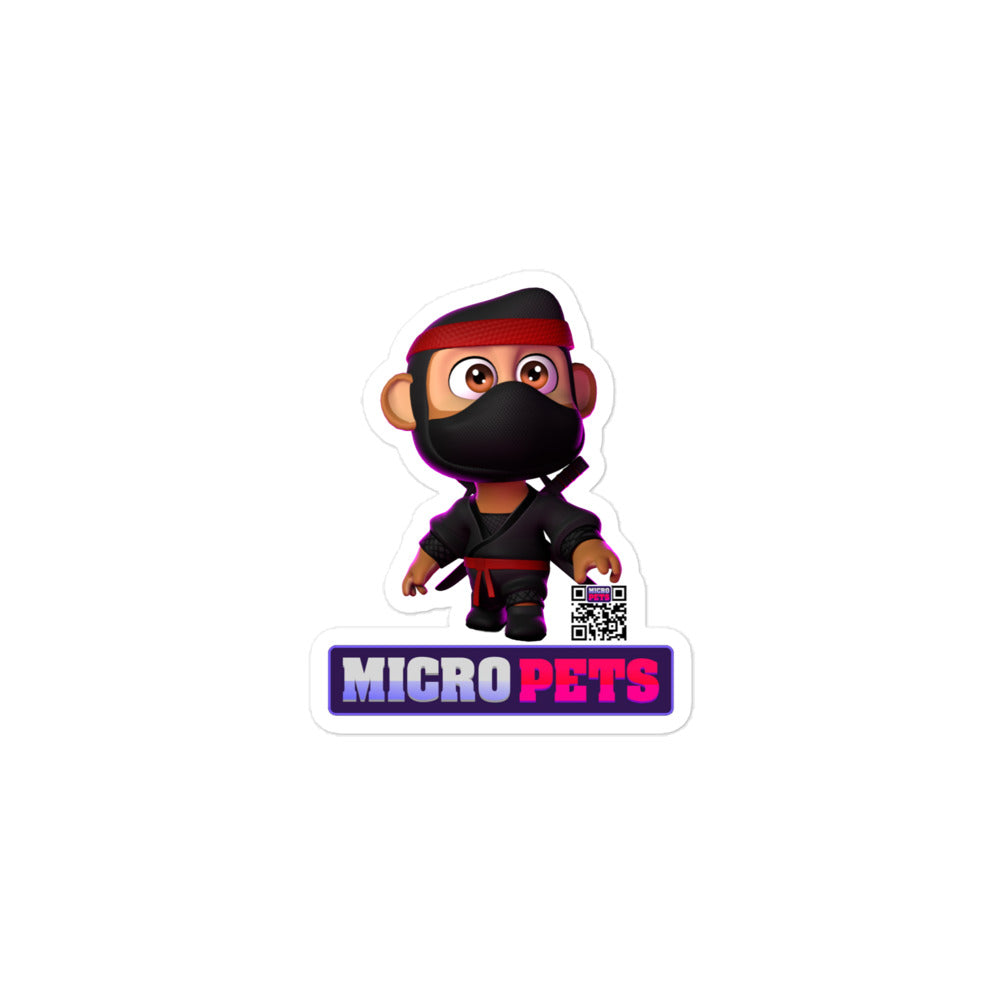 Micropets Agent 48 Ninja Bubble-free stickers
