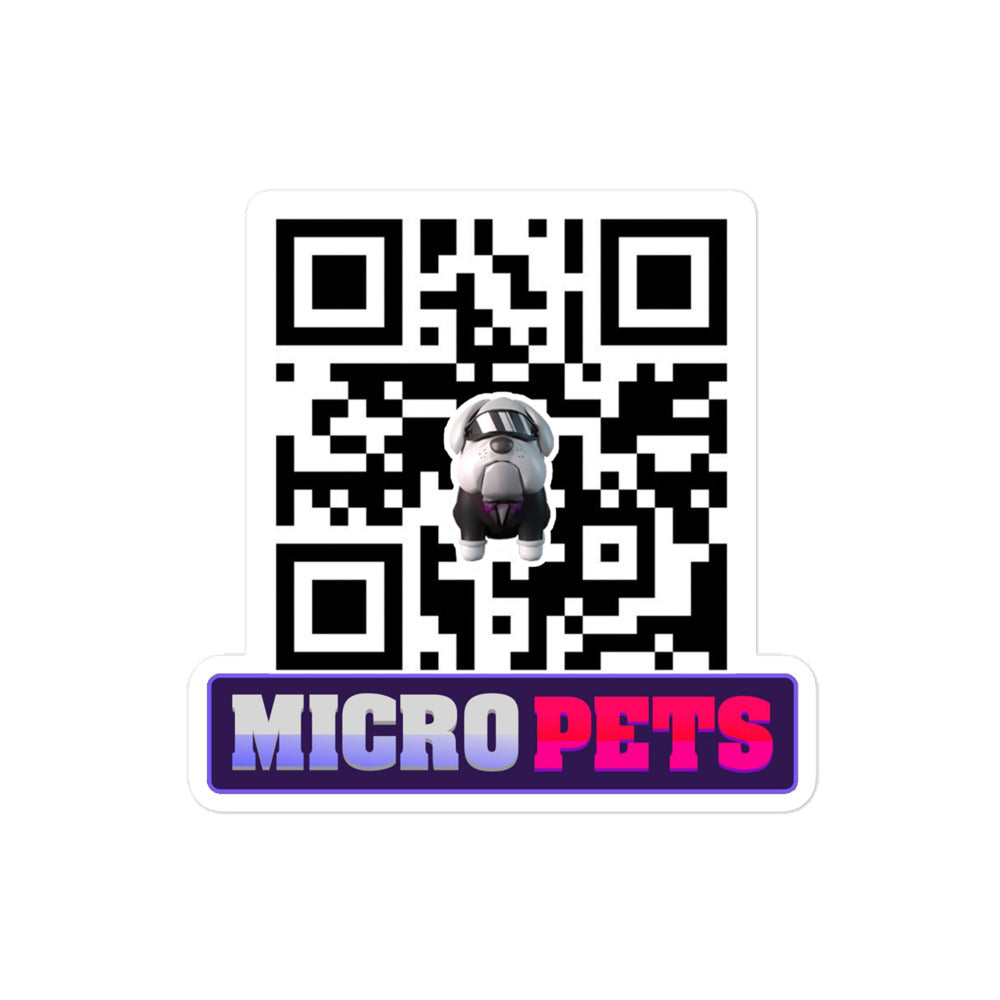 Micropets Hoge QR Code Sticker