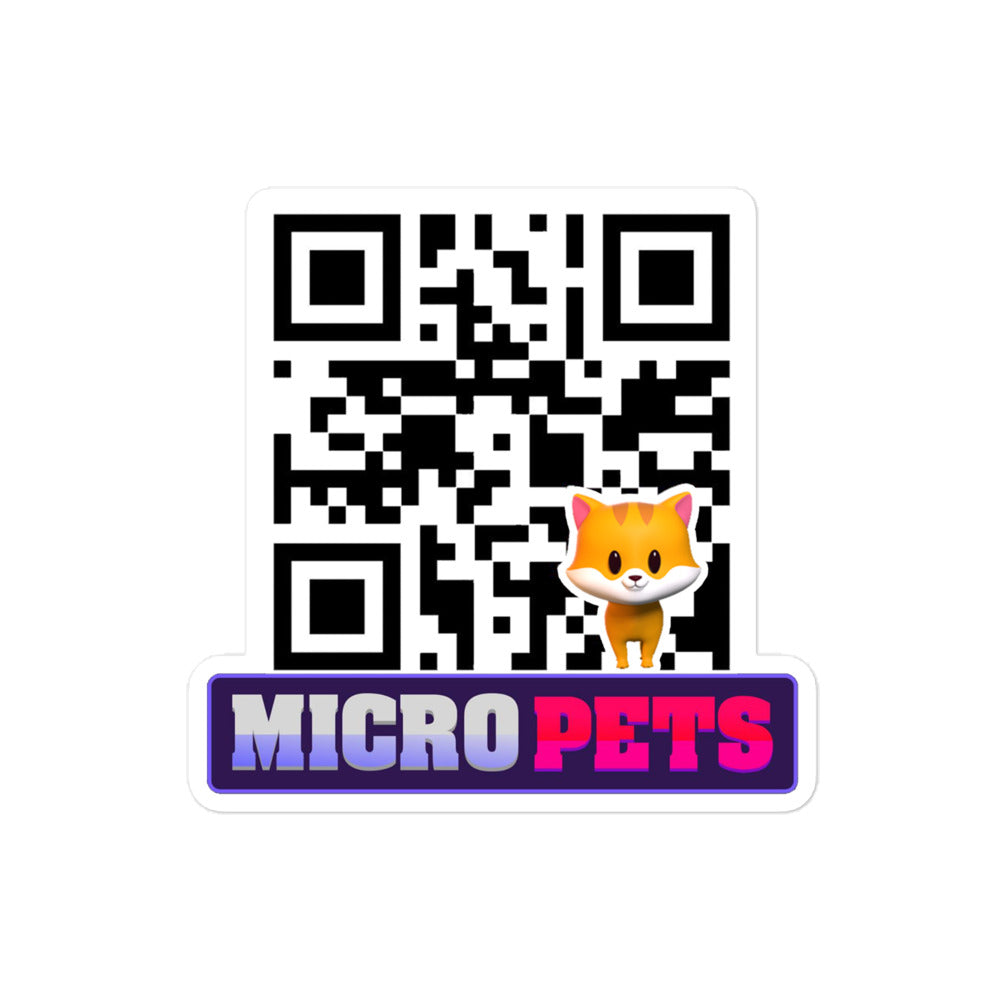 Micropets Cate QR Code Sticker