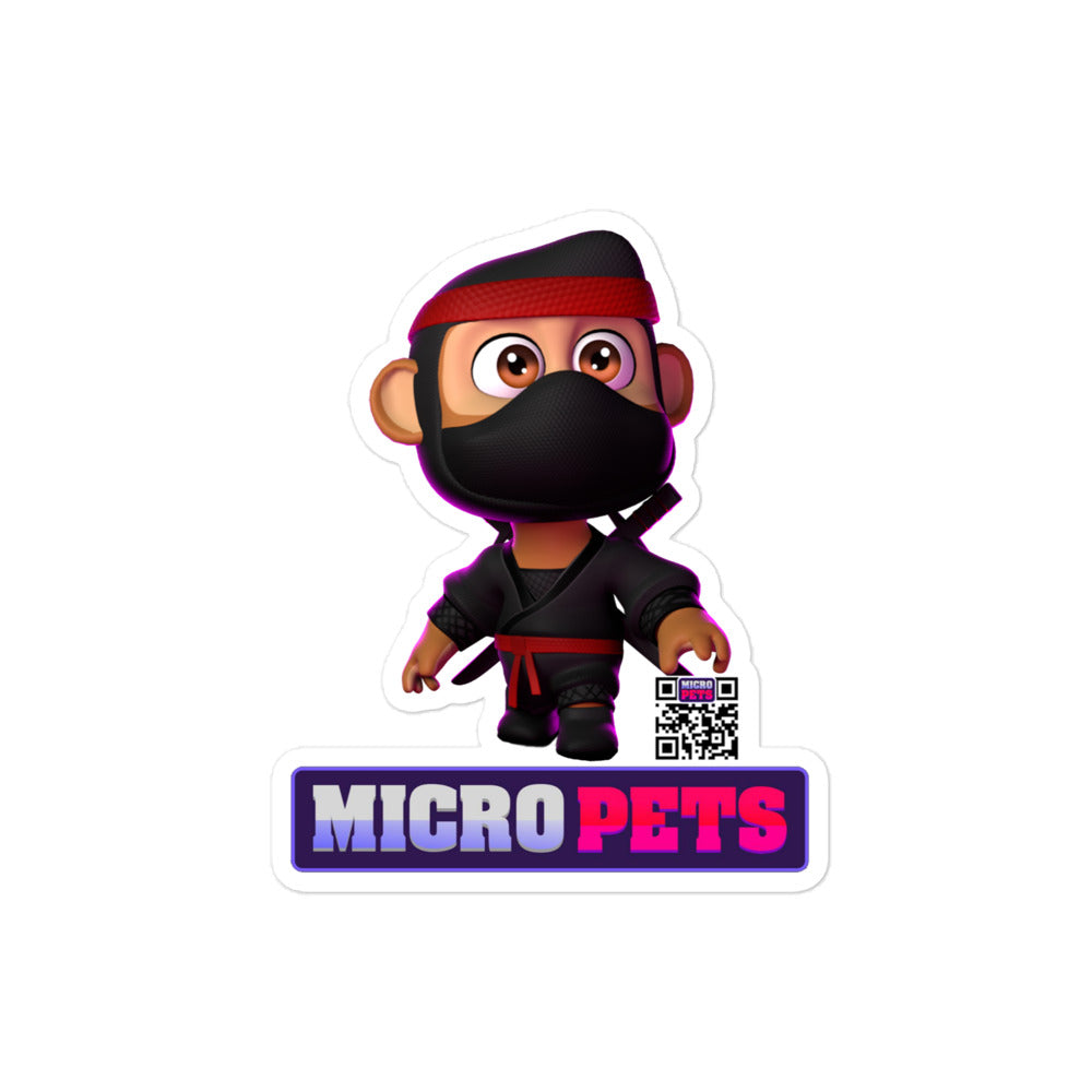 Micropets Agent 48 Ninja Bubble-free stickers