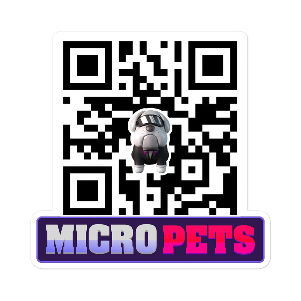 Micropets Hoge QR Code Sticker