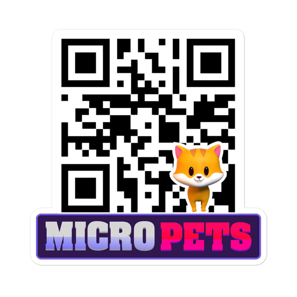 Micropets Cate QR Code Sticker