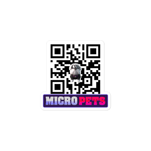 Micropets Hoge QR Code Sticker