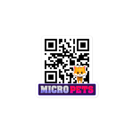 Micropets Cate QR Code Sticker