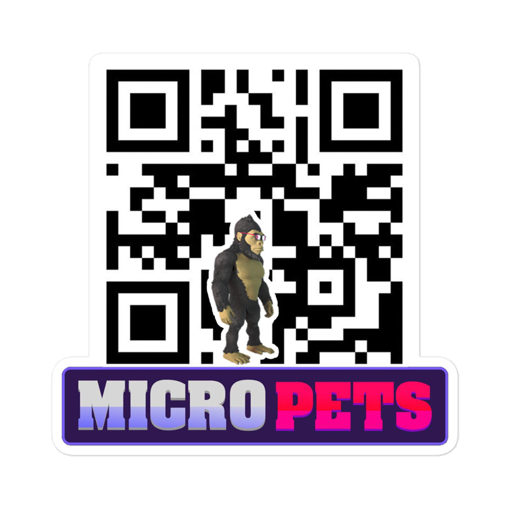 Micropets Feg QR Code Sticker