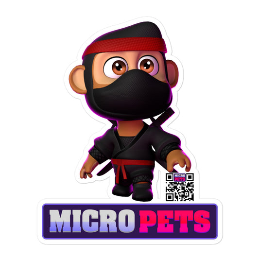 Micropets Agent 48 Ninja Bubble-free stickers