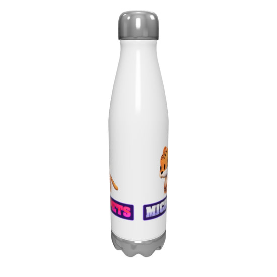 MicroPets Tiger Stainless Steel Water Bottle
