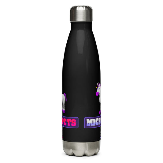 MicroPets Unicorn Stainless Steel Water Bottle