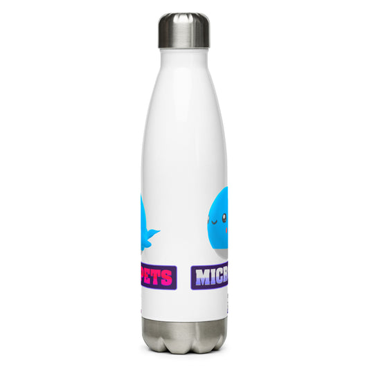 MicroPets Whale Stainless Steel Water Bottle